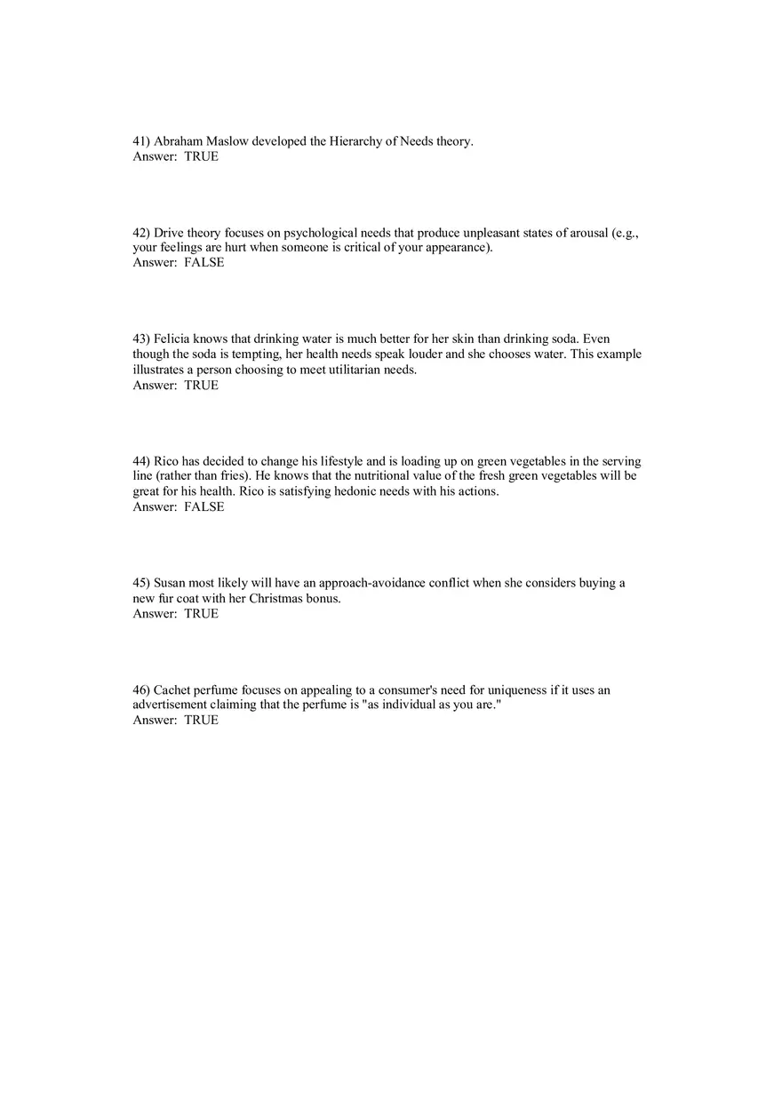 Motivation and Affect Answer Key - Page 3