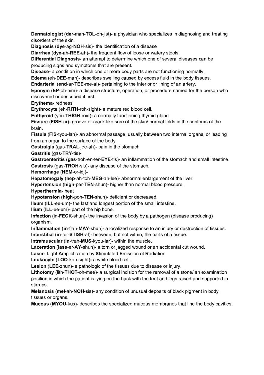 Chapter 1 Primary Medical Terms - Page 4