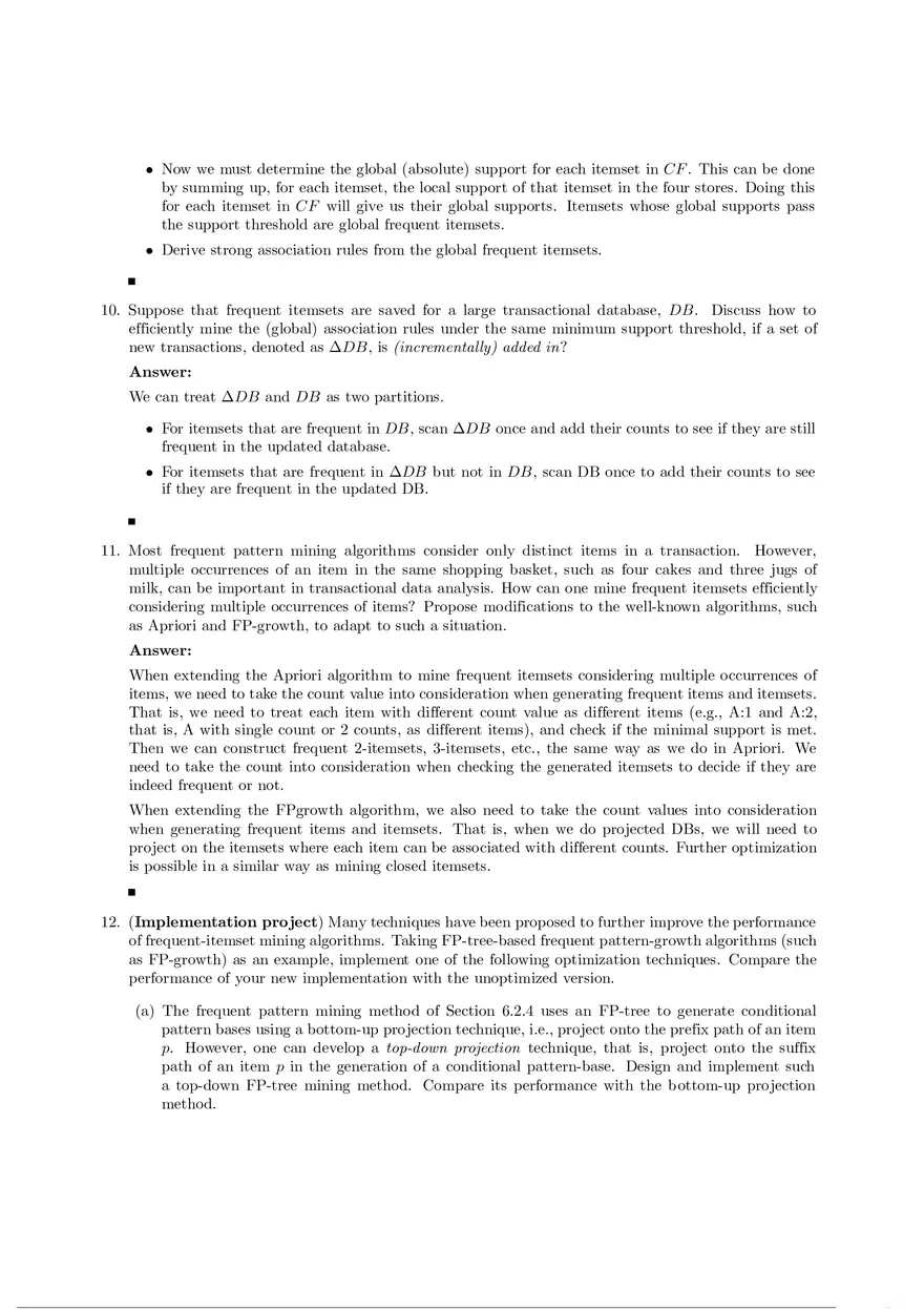 Solution Manual for Data Mining Chapter 6 - Page 8