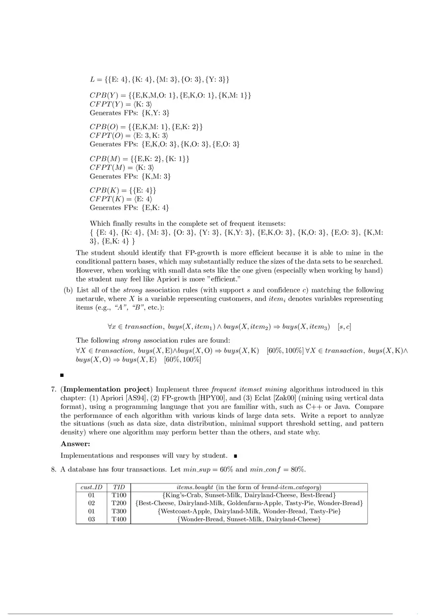 Solution Manual for Data Mining Chapter 6 - Page 6