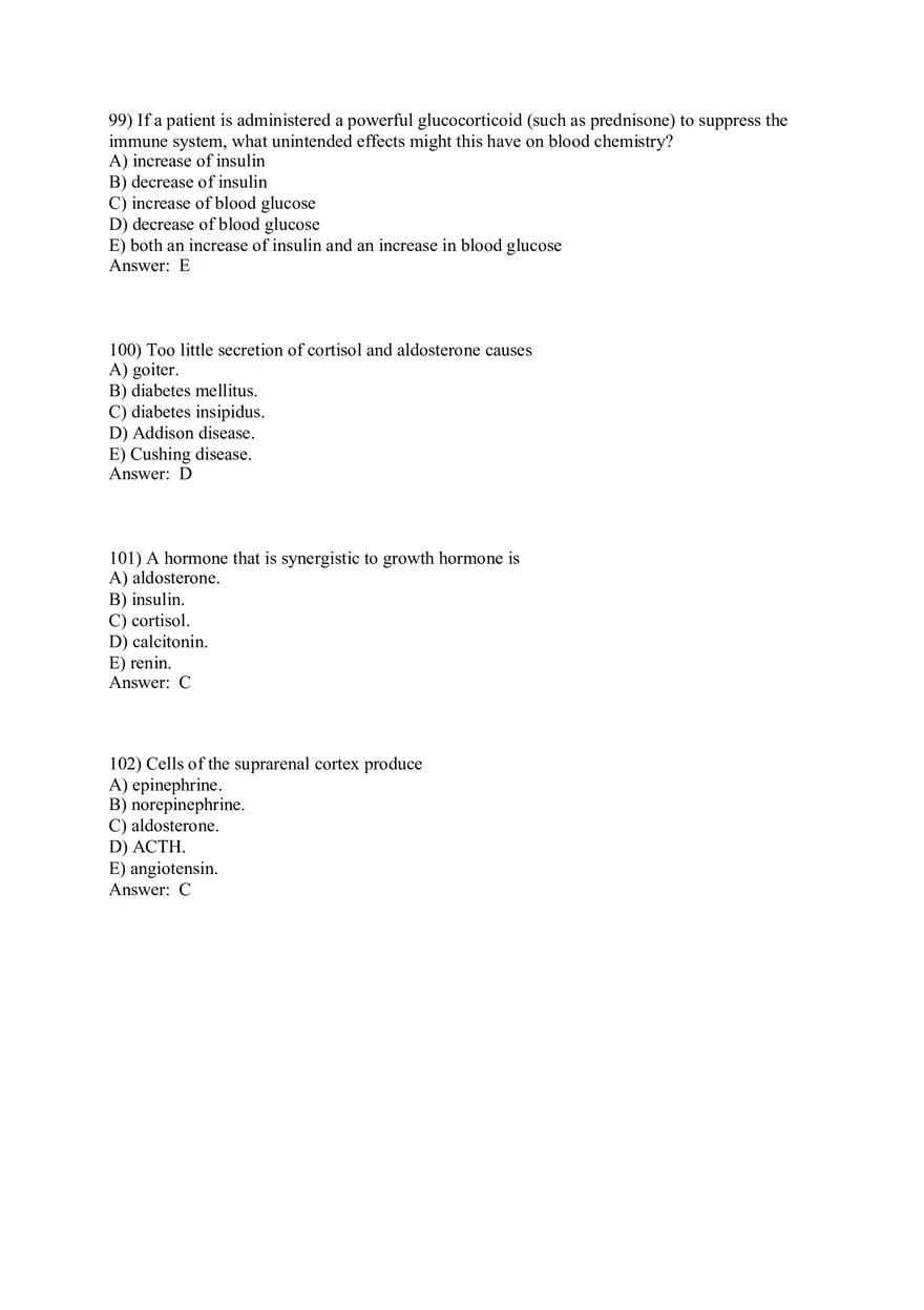 The Endocrine System Answer Key Part 3 - Page 7