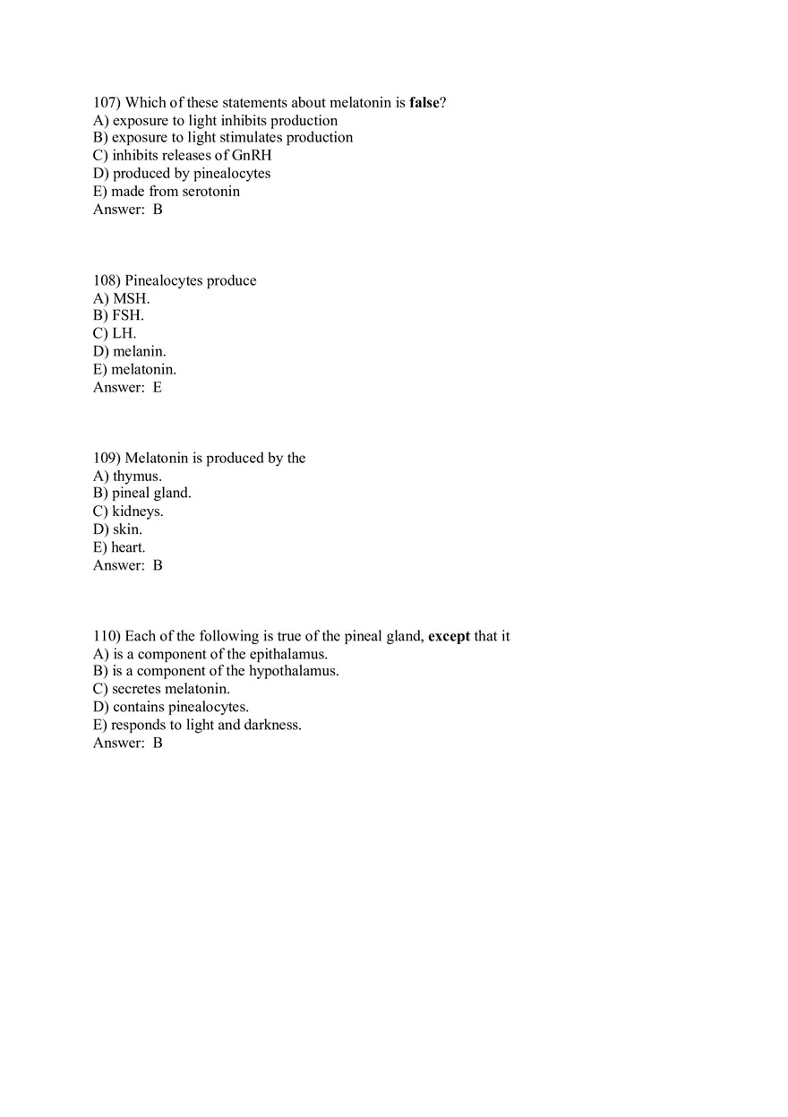 The Endocrine System Answer Key Part 3 - Page 9