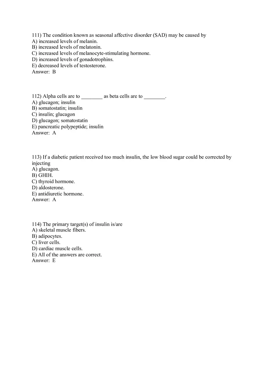 The Endocrine System Answer Key Part 3 - Page 10