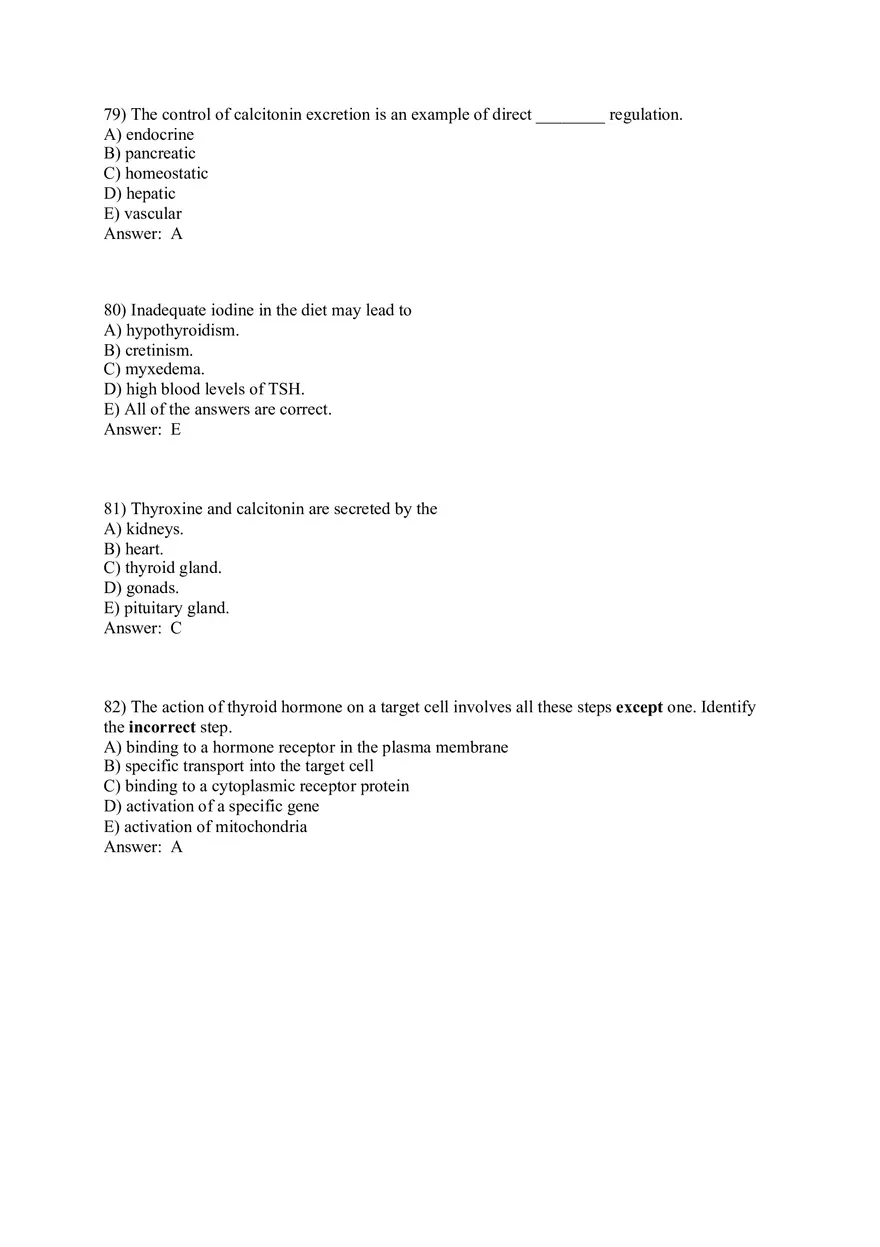 The Endocrine System Answer Key Part 3 - Page 2