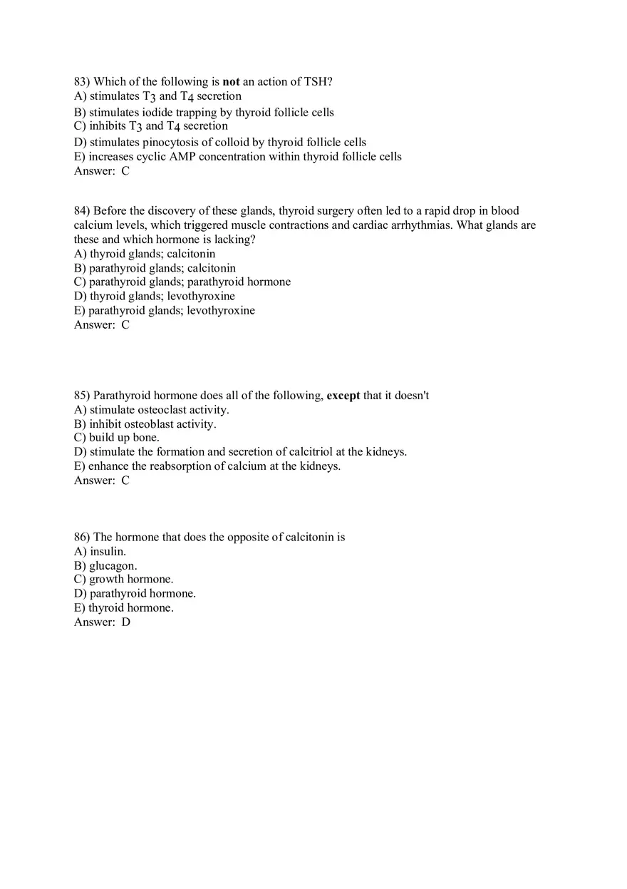 The Endocrine System Answer Key Part 3 - Page 3