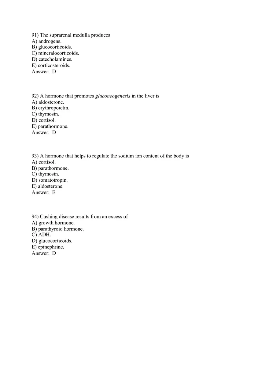 The Endocrine System Answer Key Part 3 - Page 5