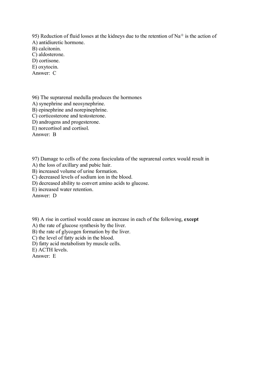 The Endocrine System Answer Key Part 3 - Page 6