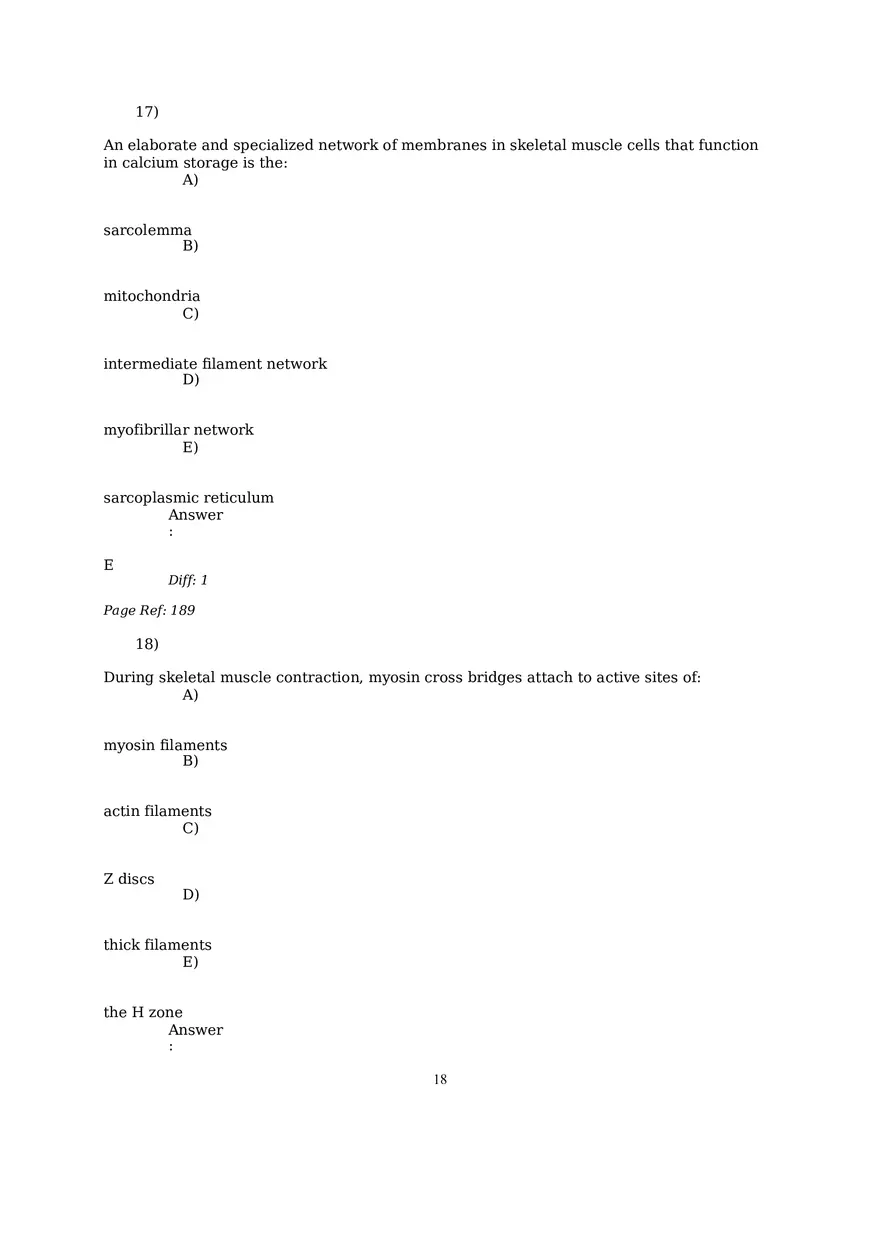 The Muscular System Questions and Answers (7-21) - Page 7