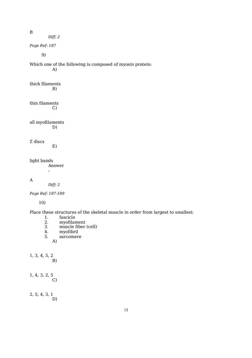 The Muscular System Questions and Answers (7-21) - Page 2