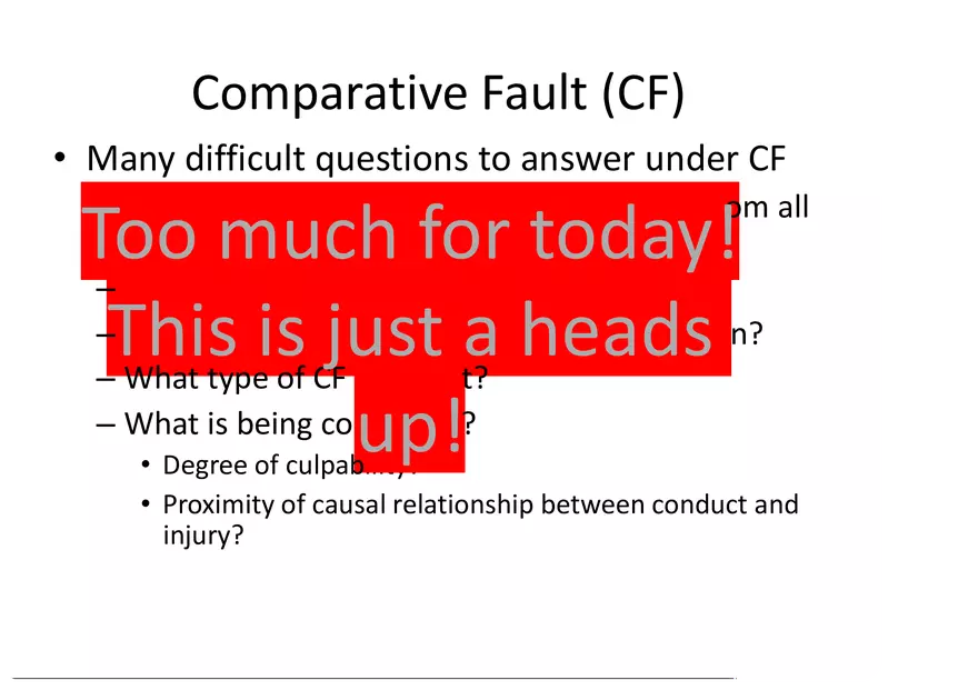 What is a Tort (Lecture) Part 8 - Page 13