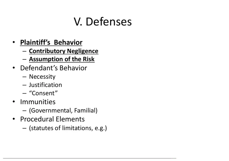What is a Tort (Lecture) Part 8 - Page 1