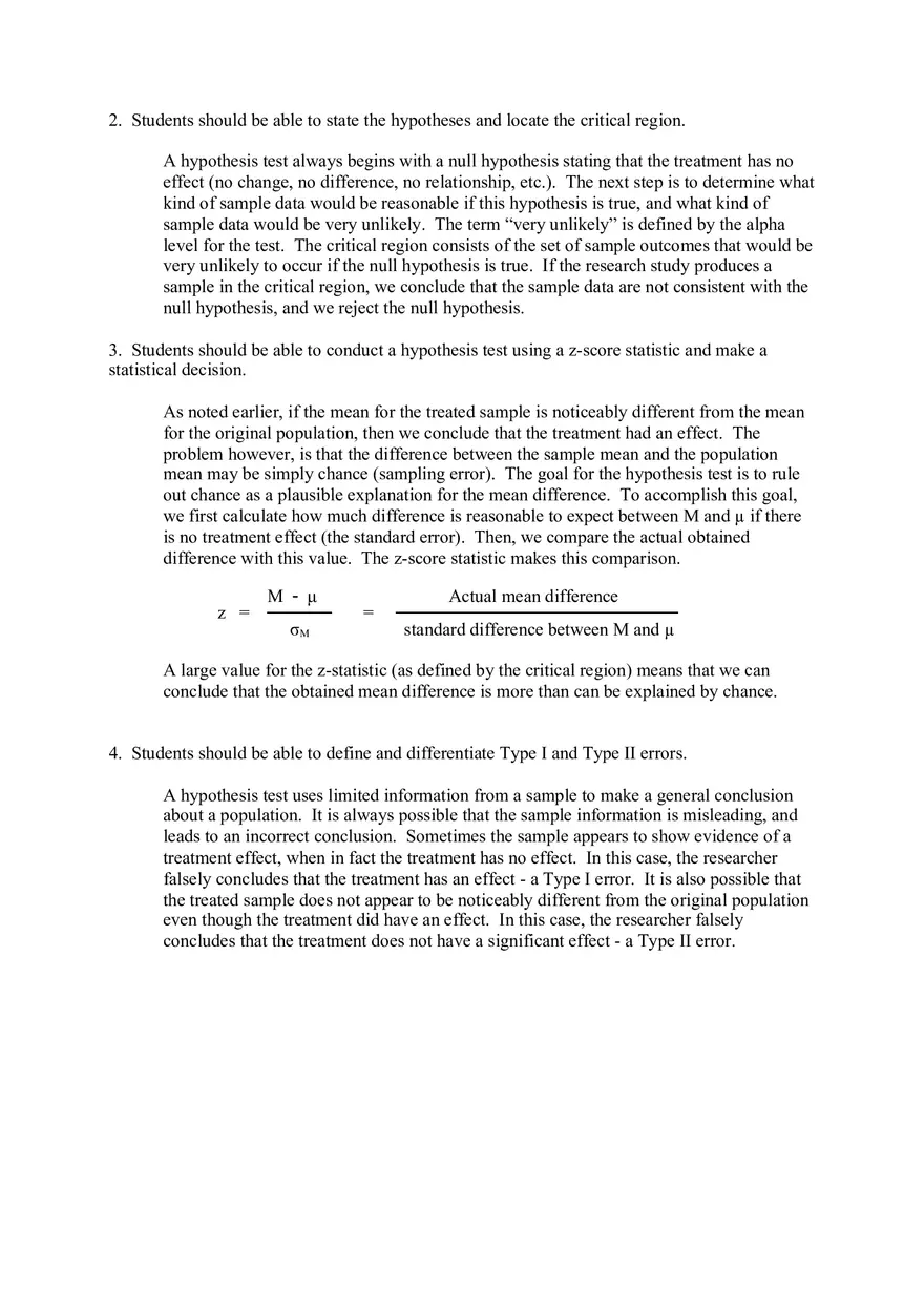 Introduction to Hypothesis Testing Answer Key - Page 10