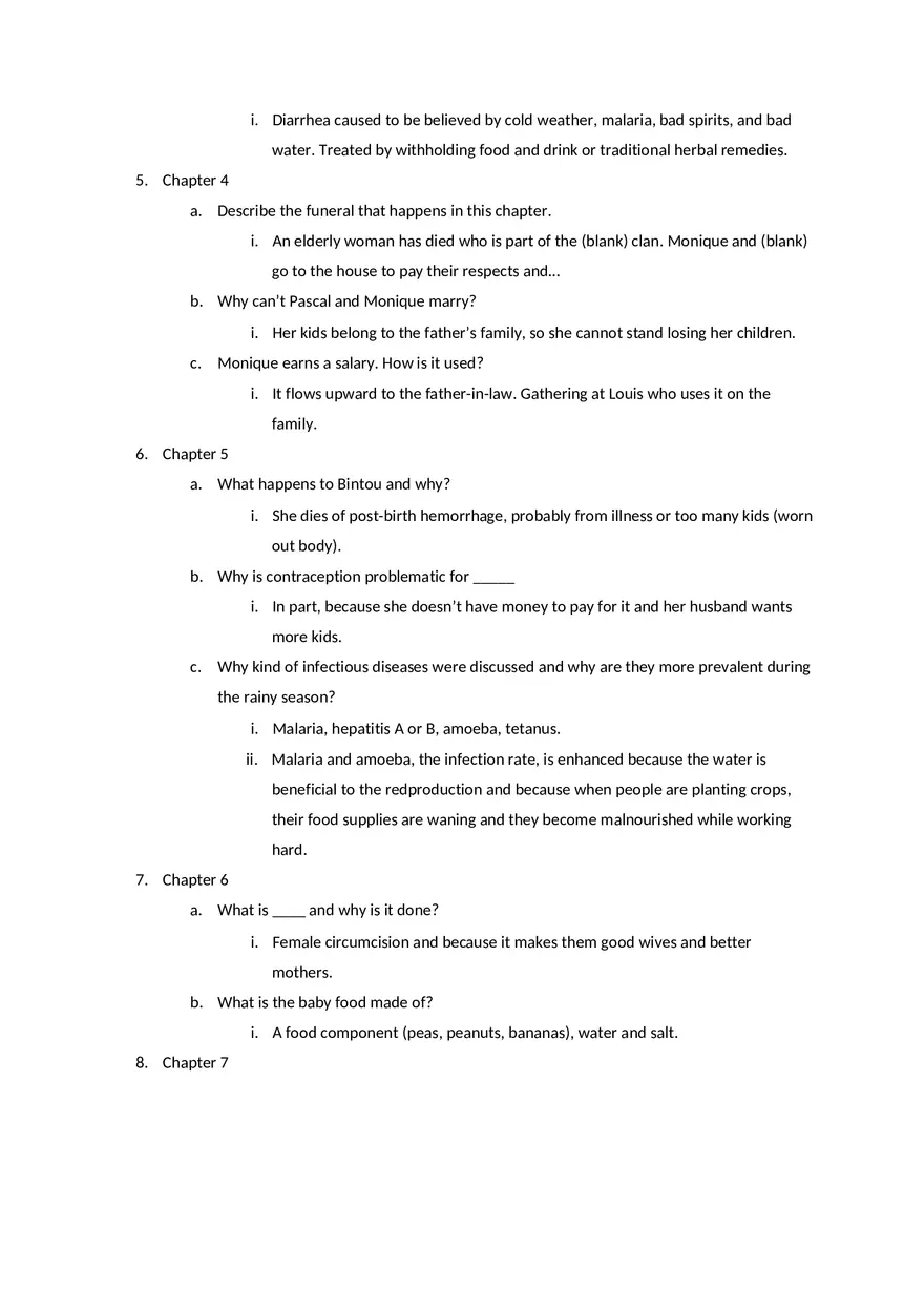 Monique and the Mango Rains Notes - Page 2