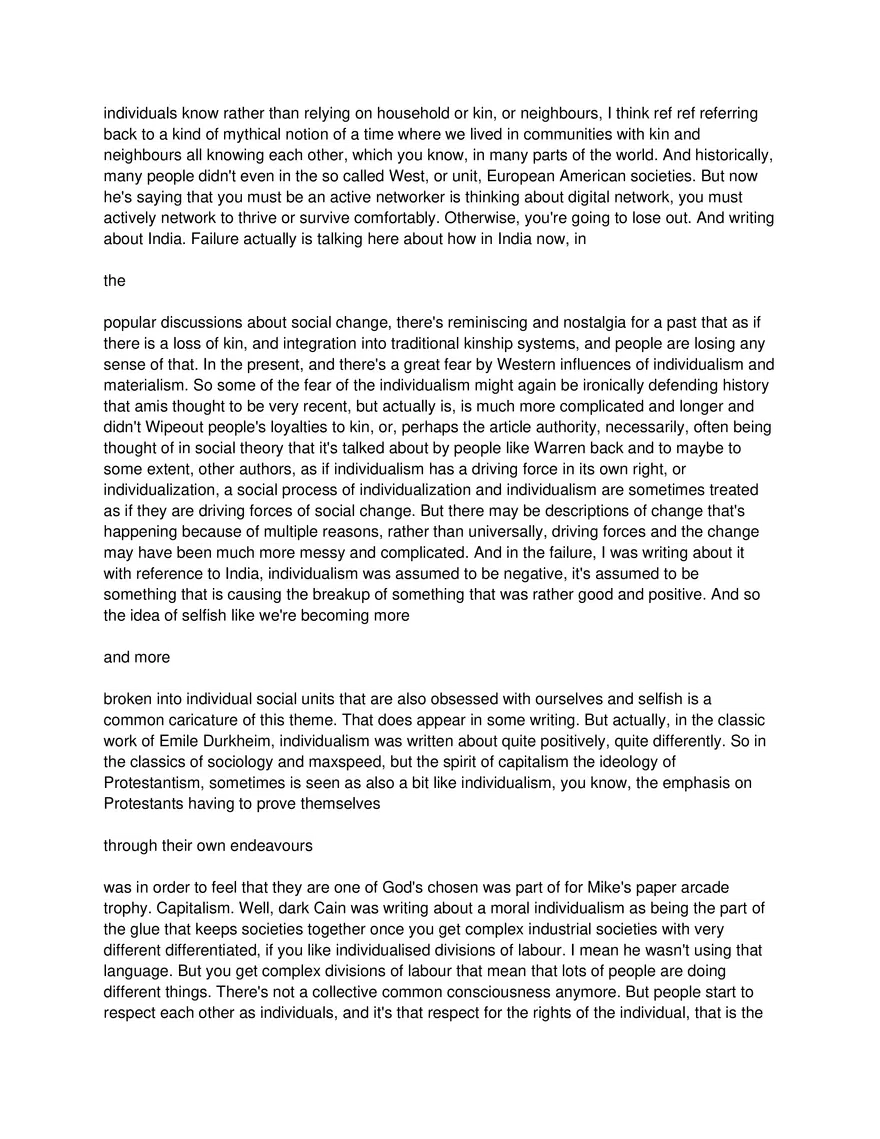 Social Change, Individualization, and Individualism - Page 14