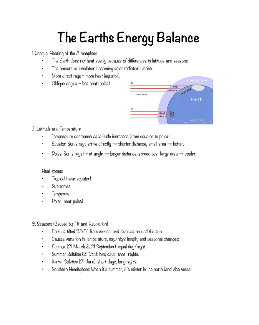 The Earths Energy Balance - Page 1