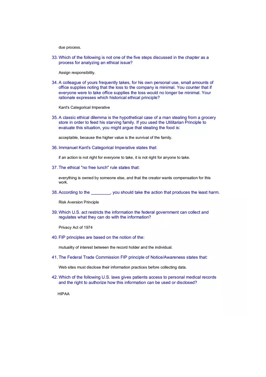 Introduction to Information Systems and Data Analytics Answers Part 1 - Page 10