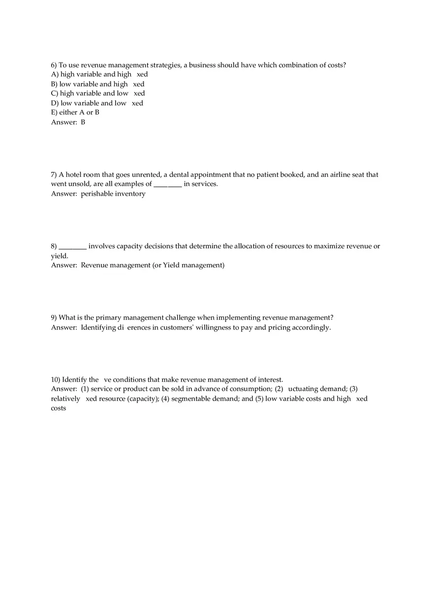 Aggregate Planning and S&OP Answer Key Part 4 - Page 11