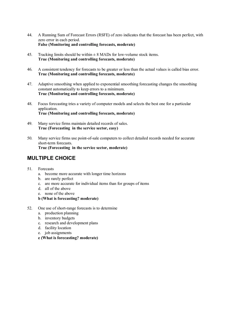 Chapter 4 - Forecasting Answers 1 - Page 7