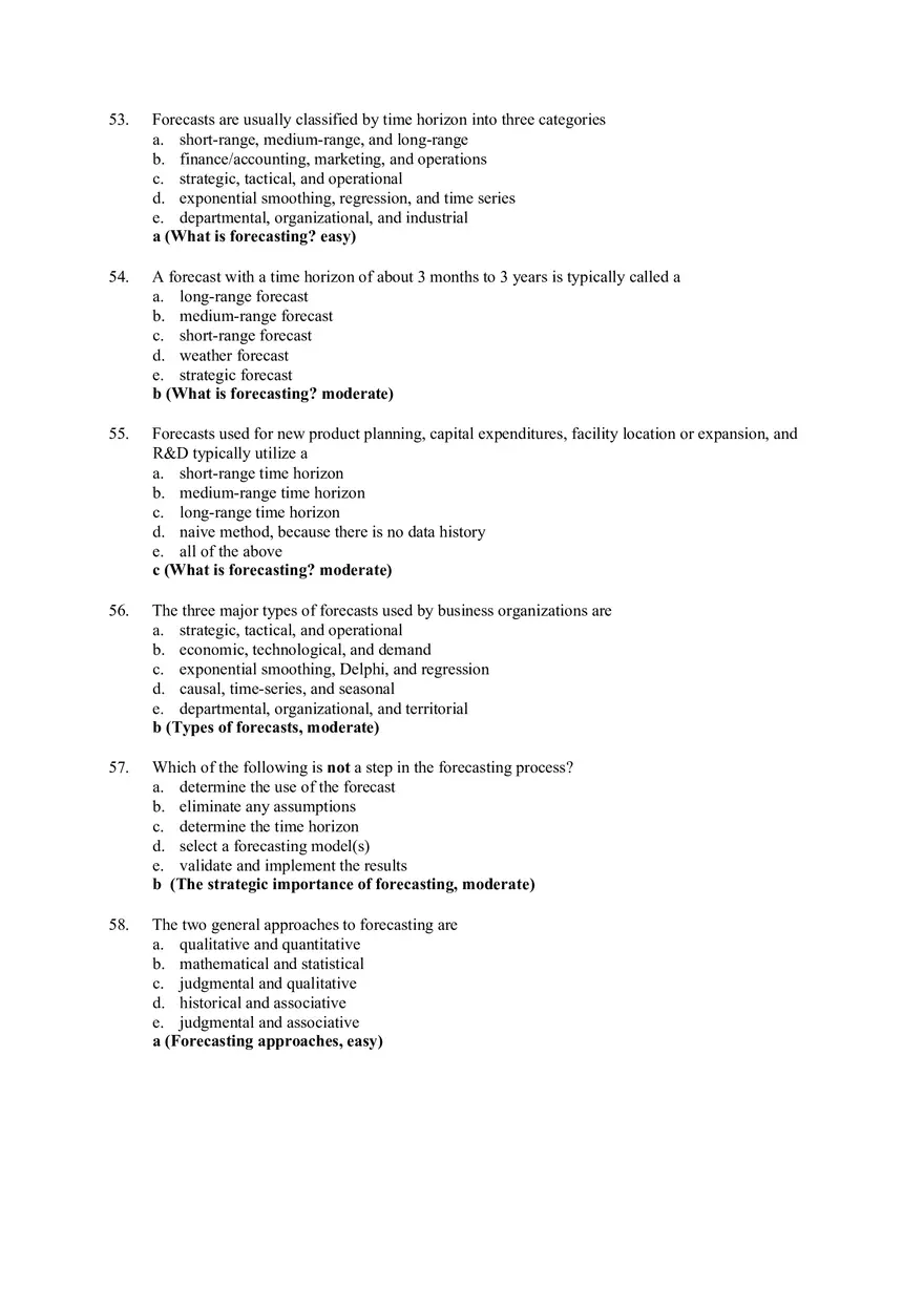 Chapter 4 - Forecasting Answers 1 - Page 8