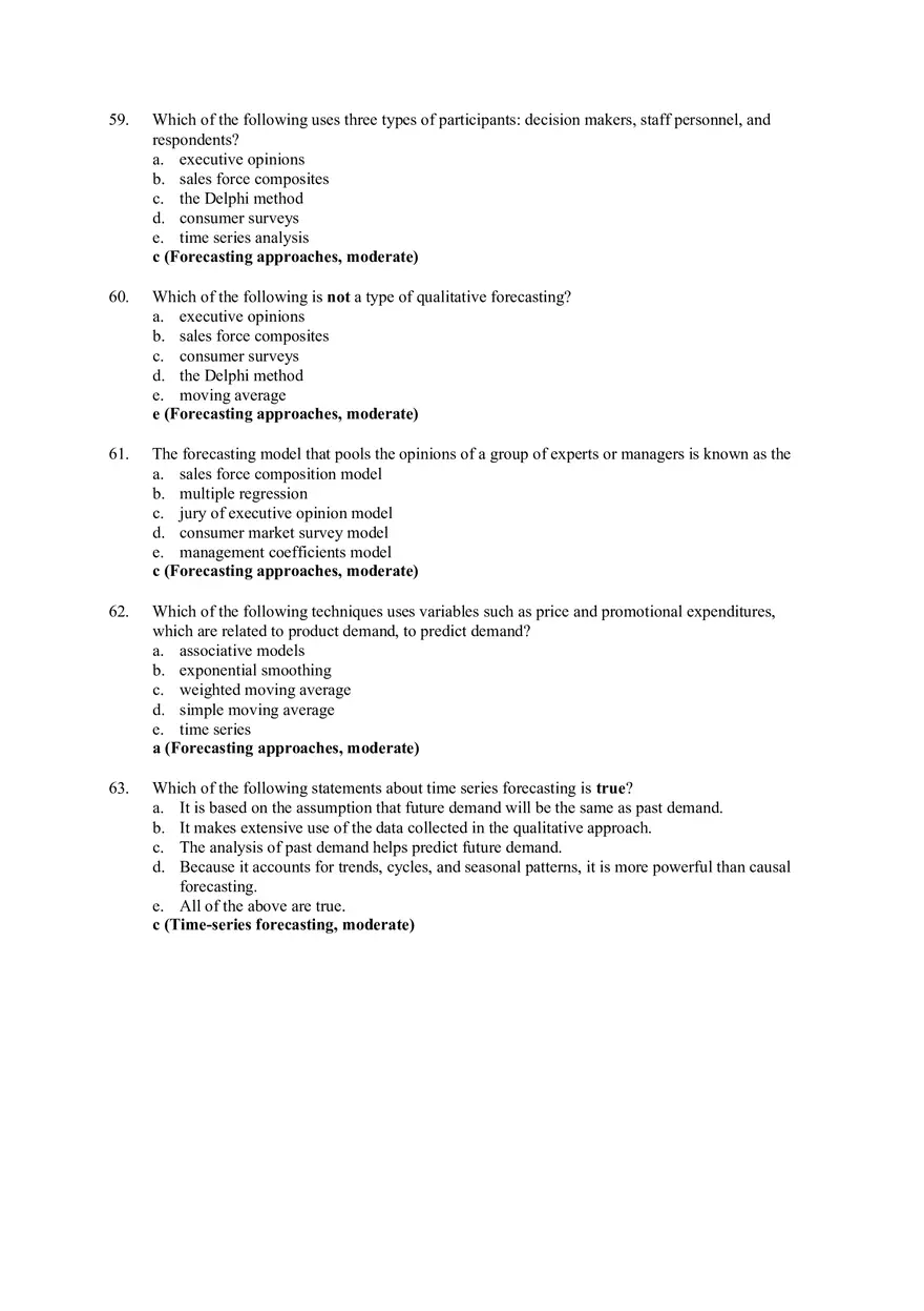 Chapter 4 - Forecasting Answers 1 - Page 9