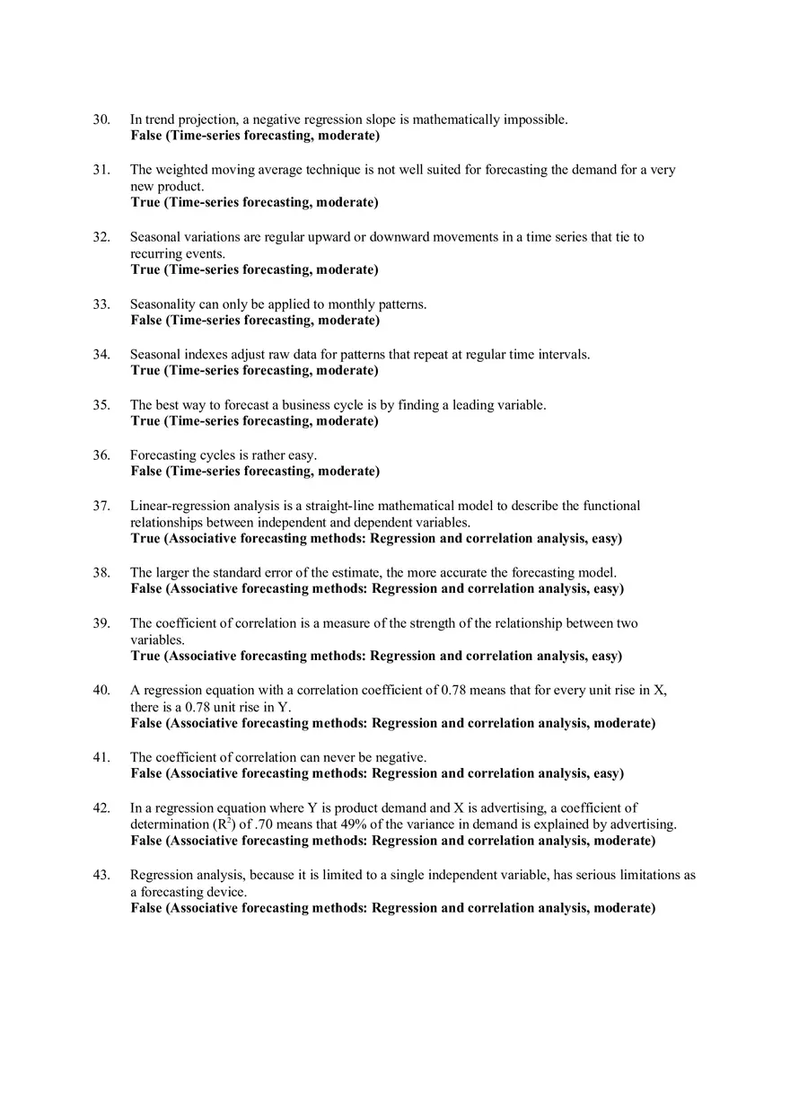 Chapter 4 - Forecasting Answers 1 - Page 6