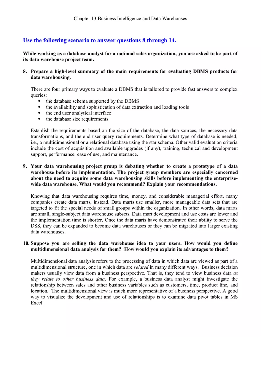 Business Intelligence and Data Warehouses - Page 26