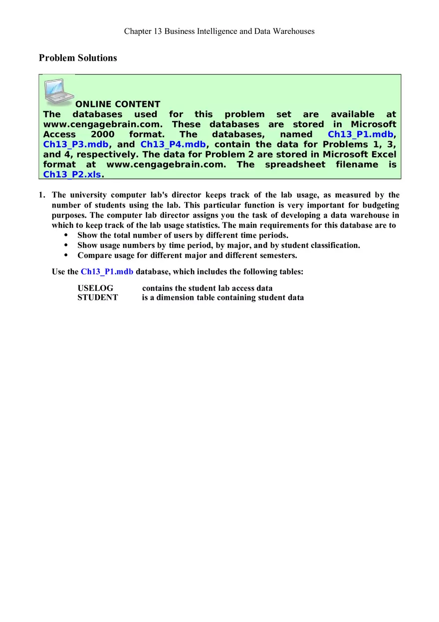 Business Intelligence and Data Warehouses - Page 6