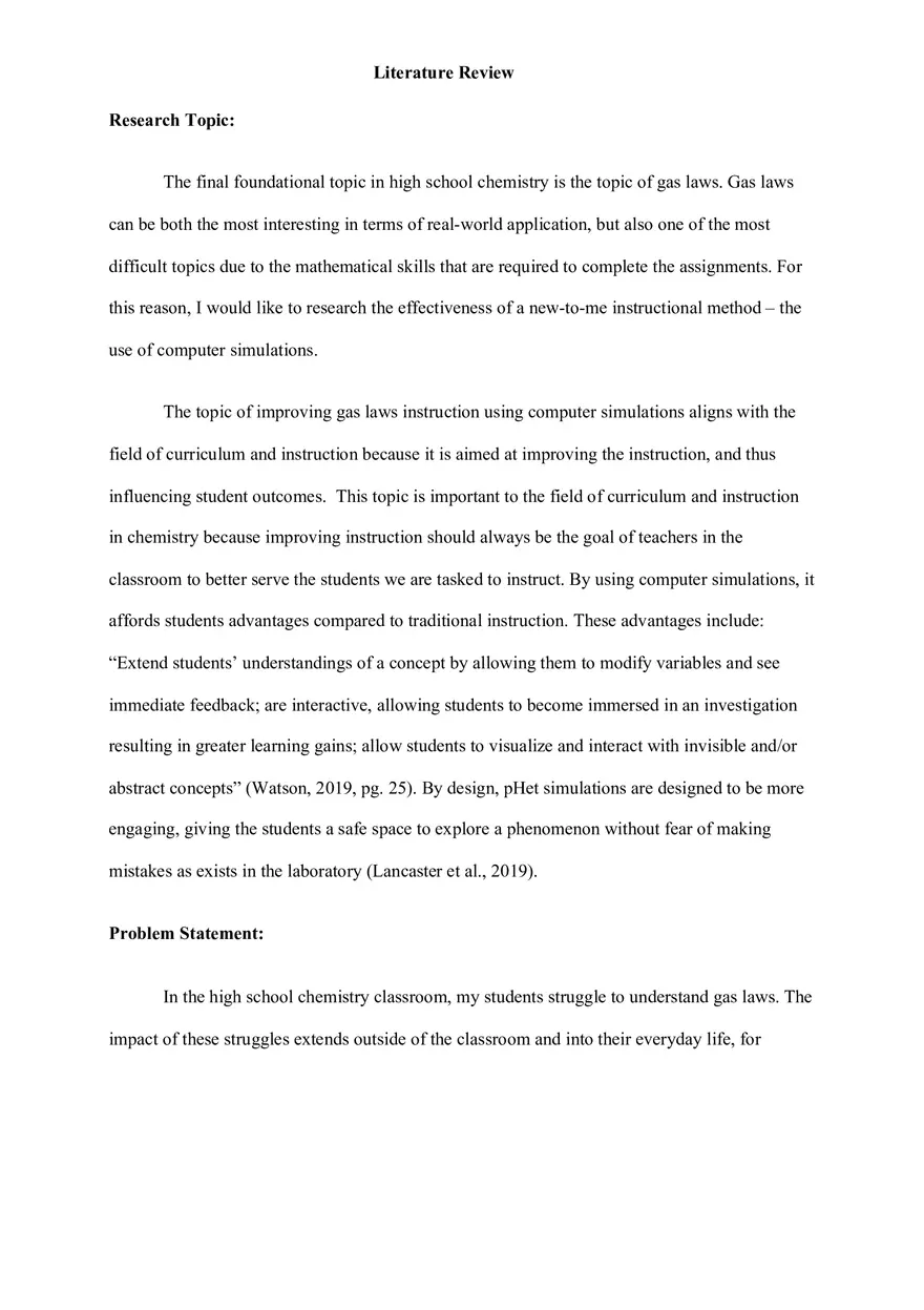Literature Review - Page 1