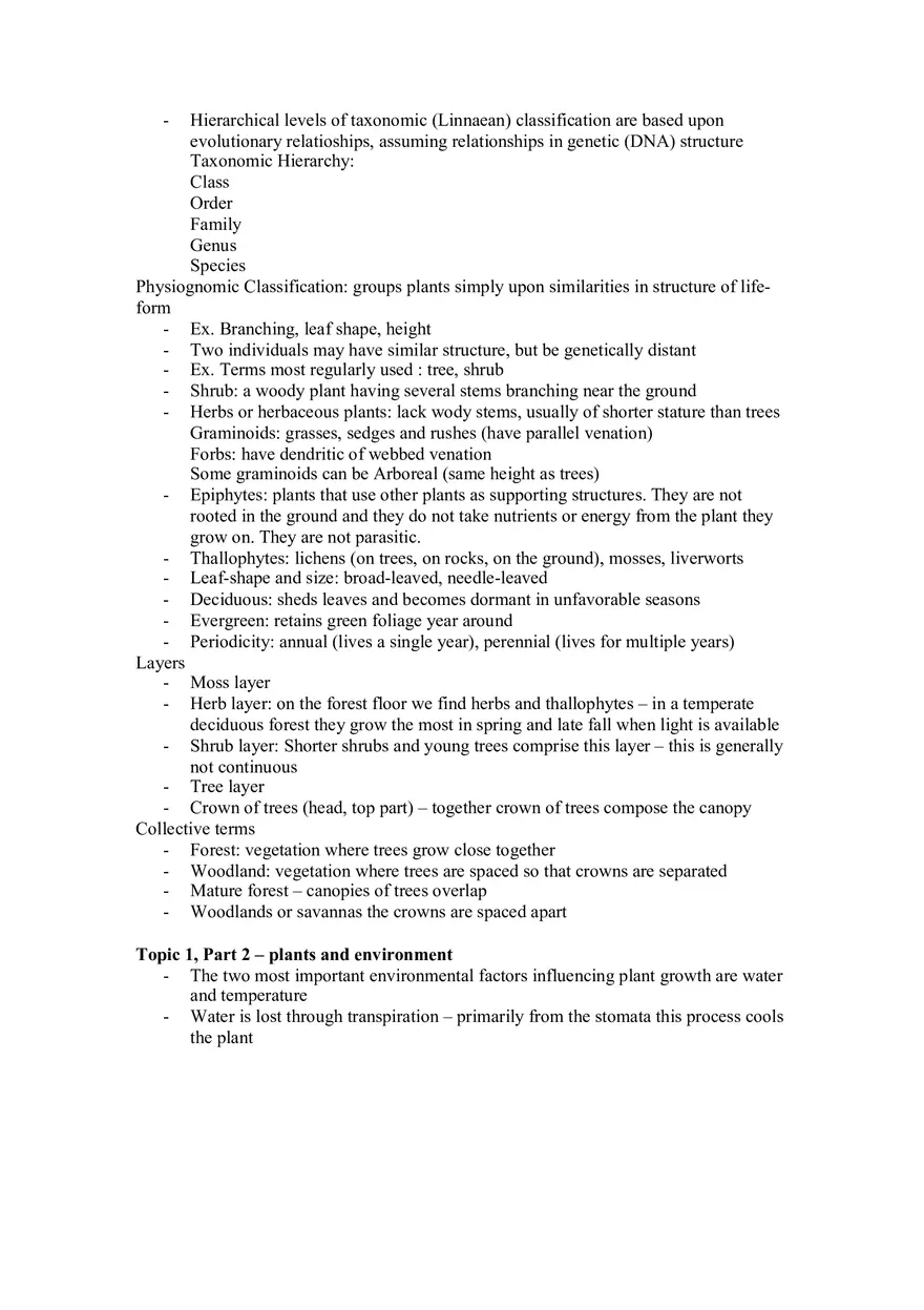 Taxonomic and Physiognomic Classification - Page 13