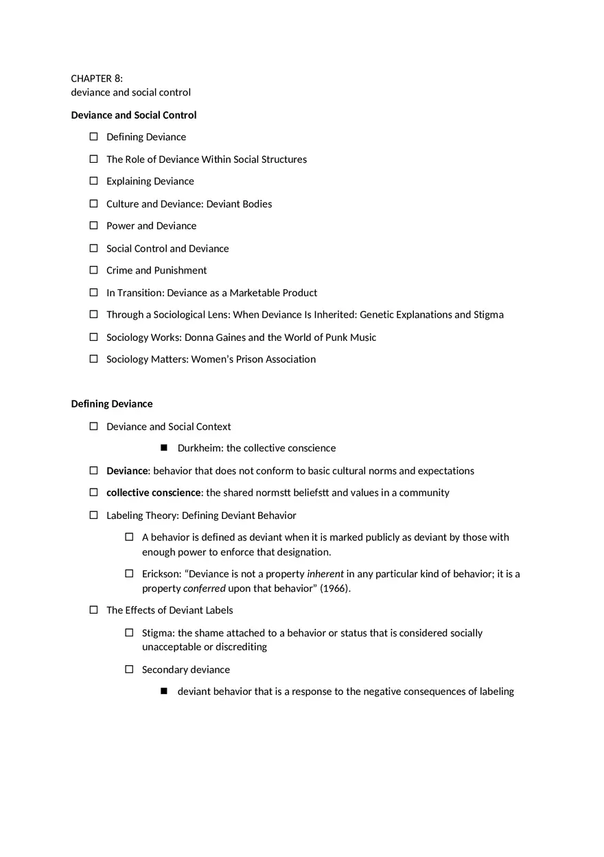 Chapter 8 Devienace and Social Control - Page 1