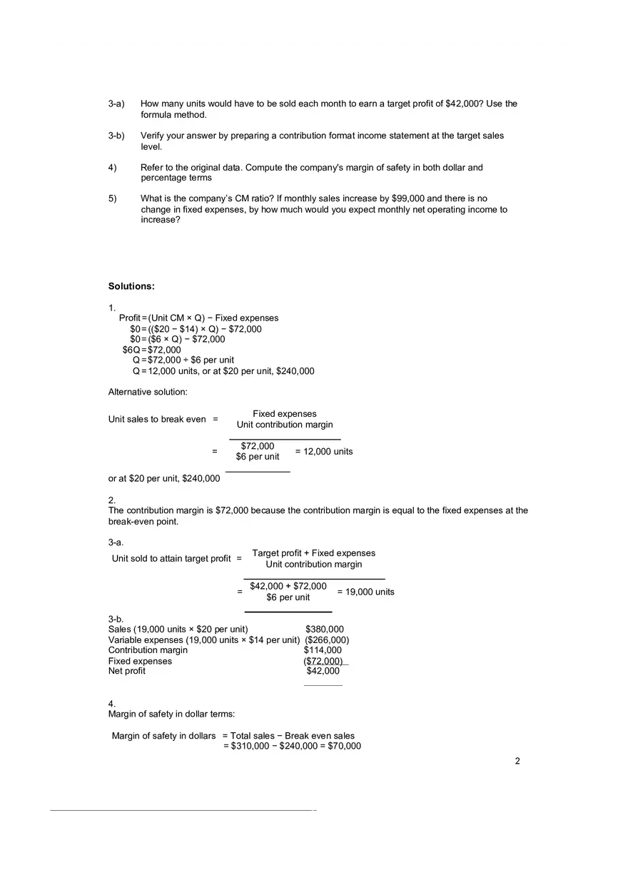 Management Accounting Solutions Week 5 - Page 2