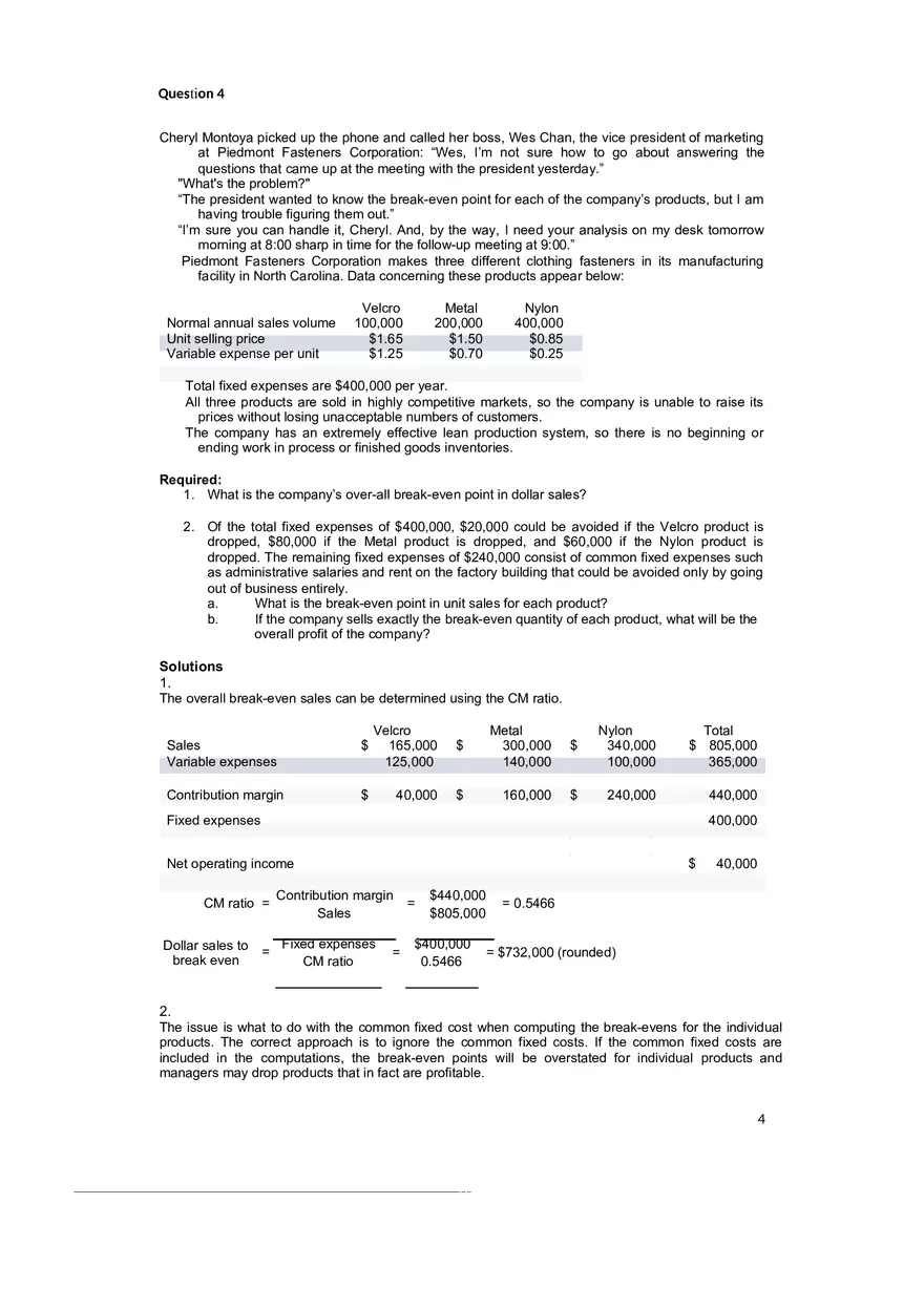 Management Accounting Solutions Week 5 - Page 4