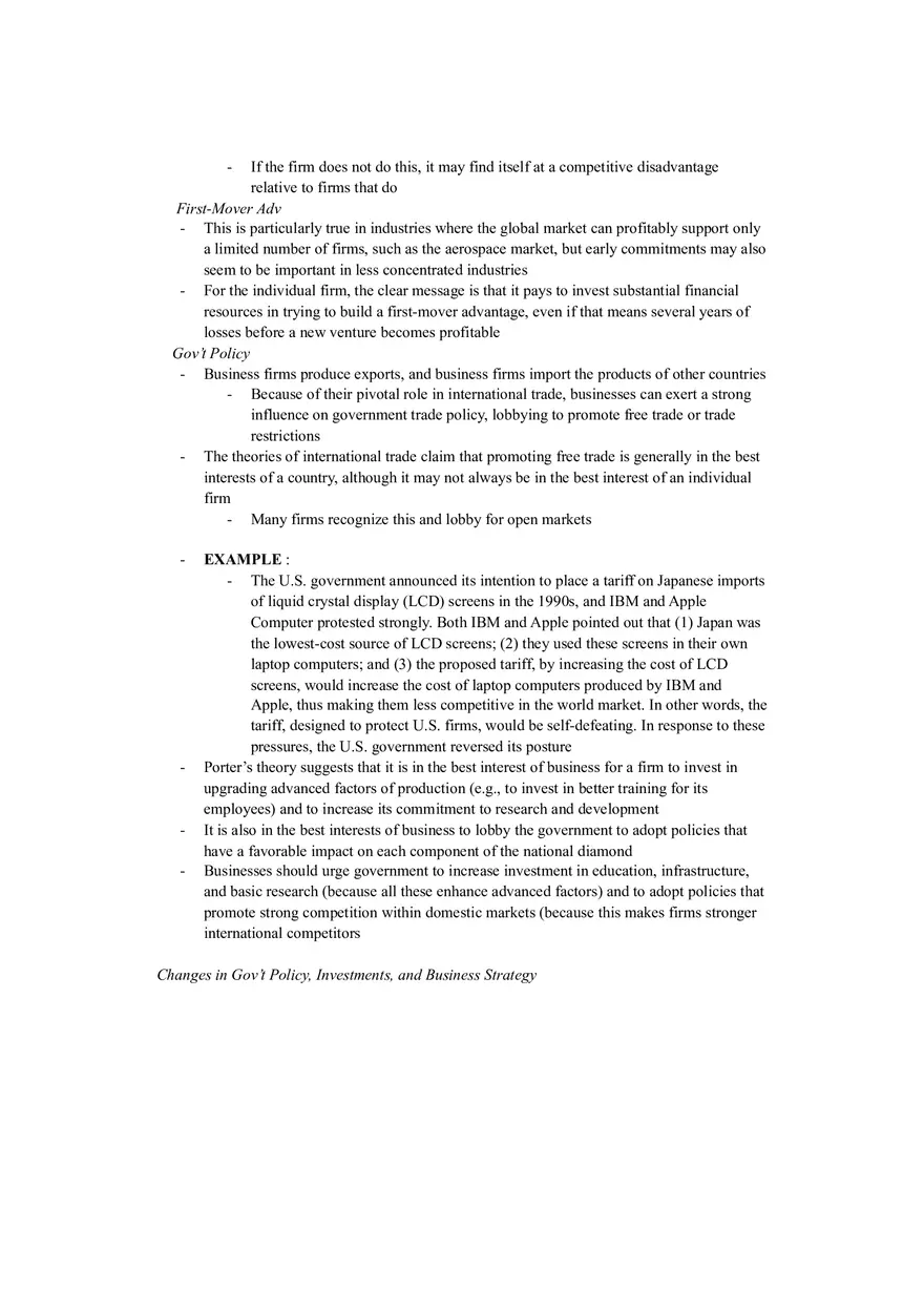 International Business Chapter 6 Notes Part 2 - Page 9