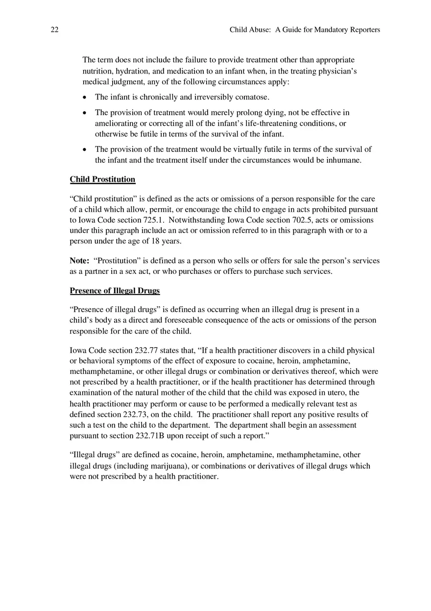 Child Abuse - A Guide for Mandatory Reporters Part 3 - Page 2