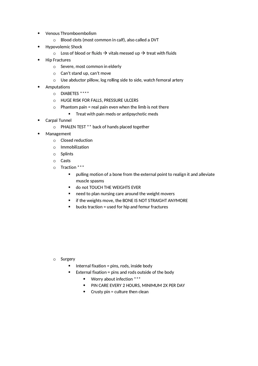 Adult Health HESI Study Guide Part 2 - Page 10