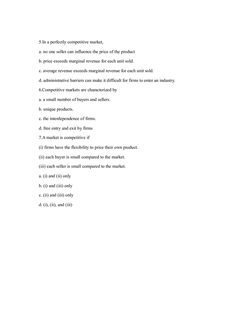 Competitive Markets and Firm Behavior - Key Concepts in Microeconomics - Page 2