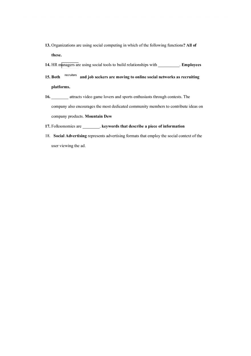 Reading Questions Quiz - Chapter 9 - Page 2
