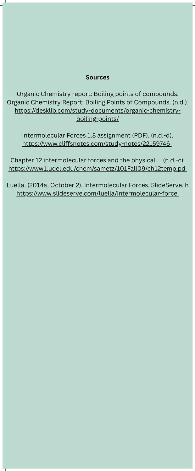 Investigating Intermolecular Forces - Page 2