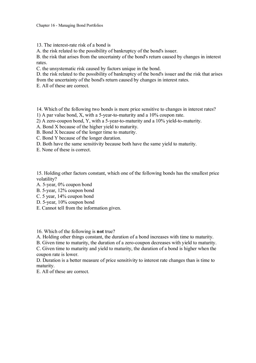 Managing Bond Portfolios Assignment 1 - Page 4