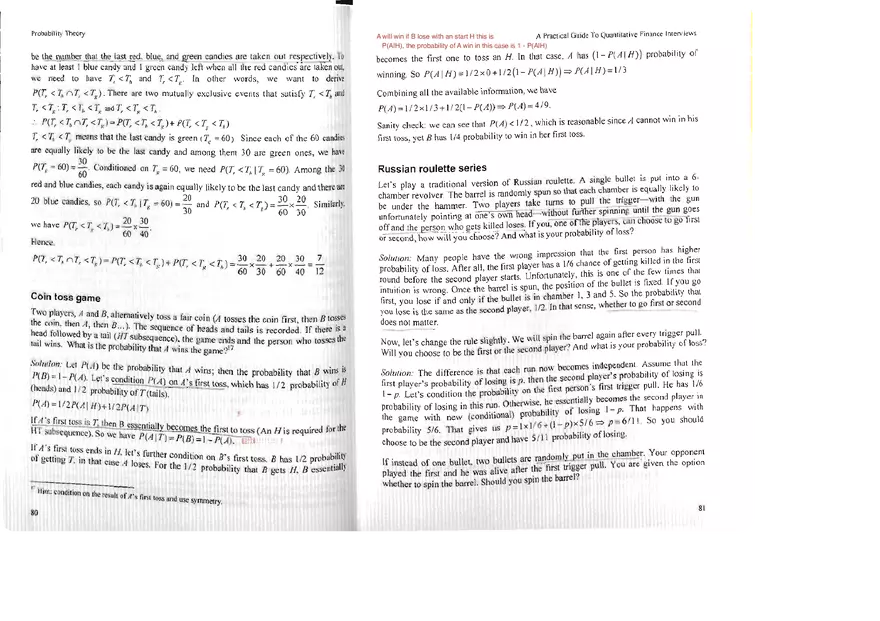 Practical Guide to Quantitative Finance Interviews Part 5 - Page 1