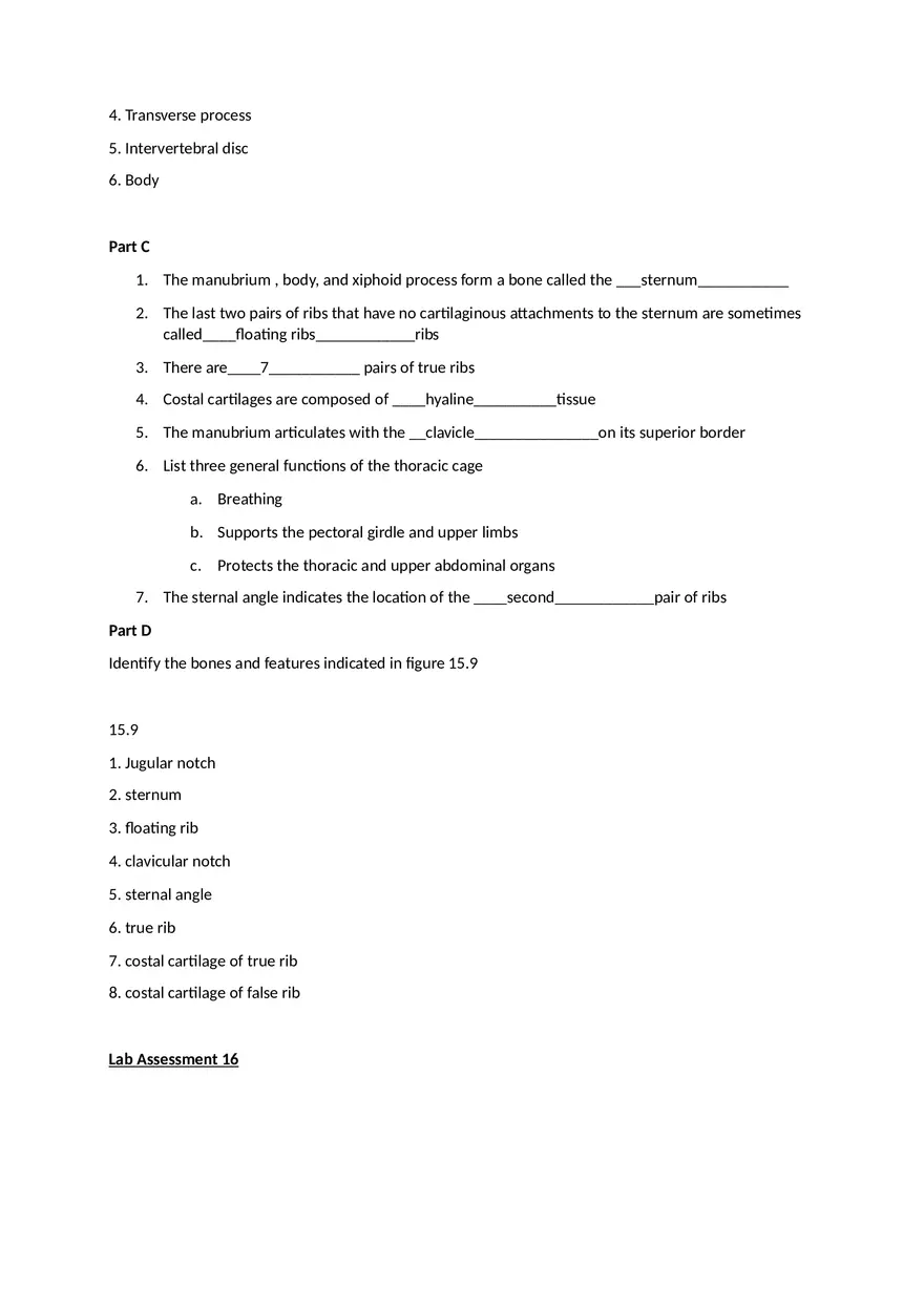 Skeletal System Laboratory Report - Page 3