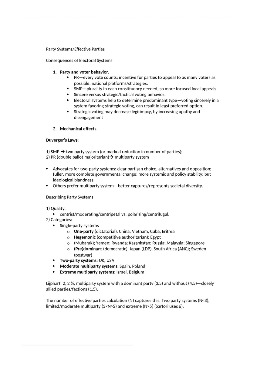 Party Systems - Page 1