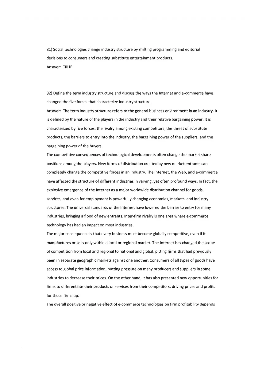 Chapter 2 E-commerce Business Models and Concepts (Answer Key) 3 - Page 7