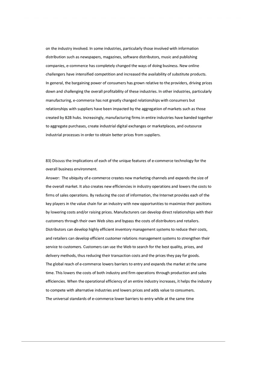 Chapter 2 E-commerce Business Models and Concepts (Answer Key) 3 - Page 8