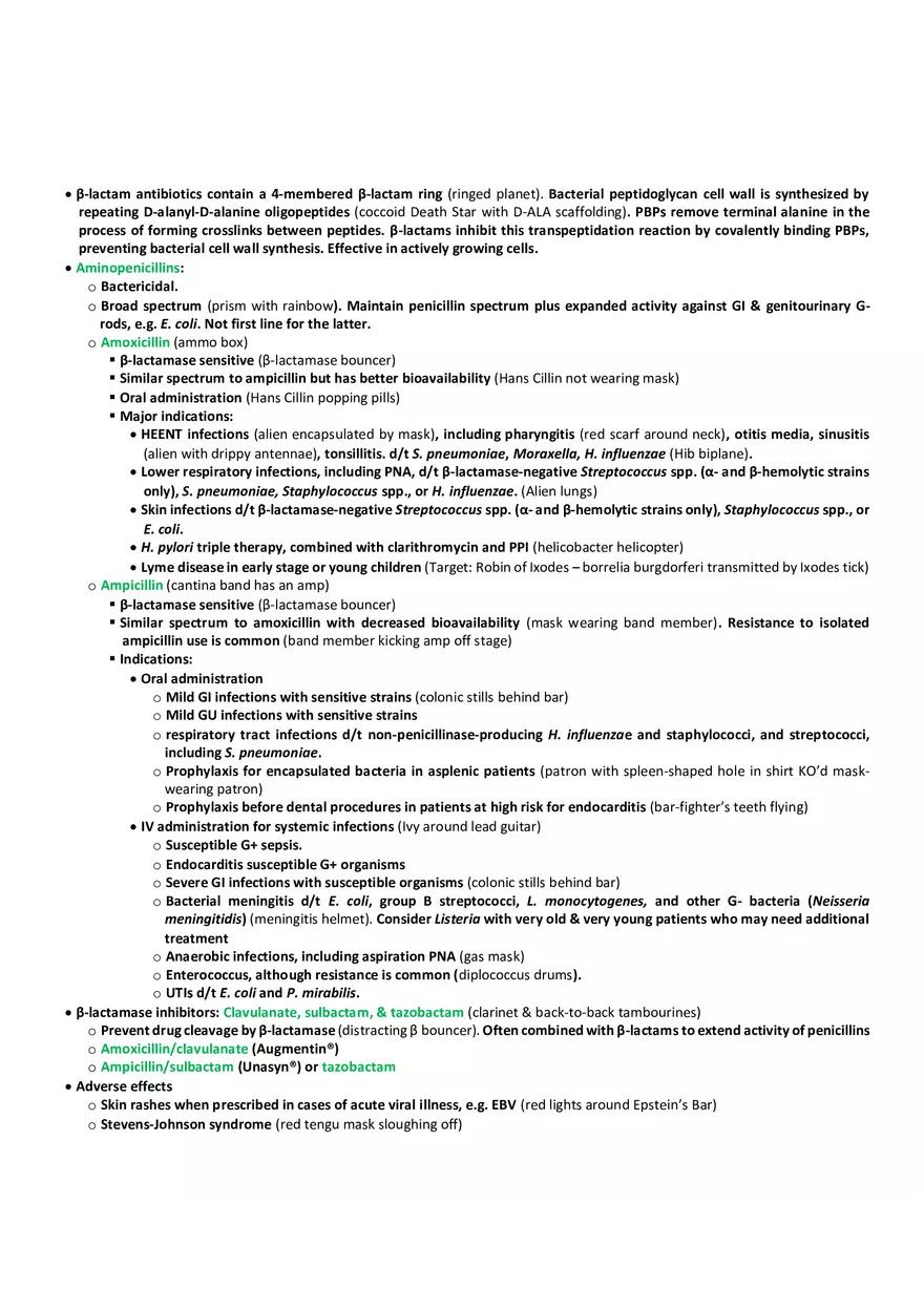 R-lactam Antibiotics Contain - Page 1