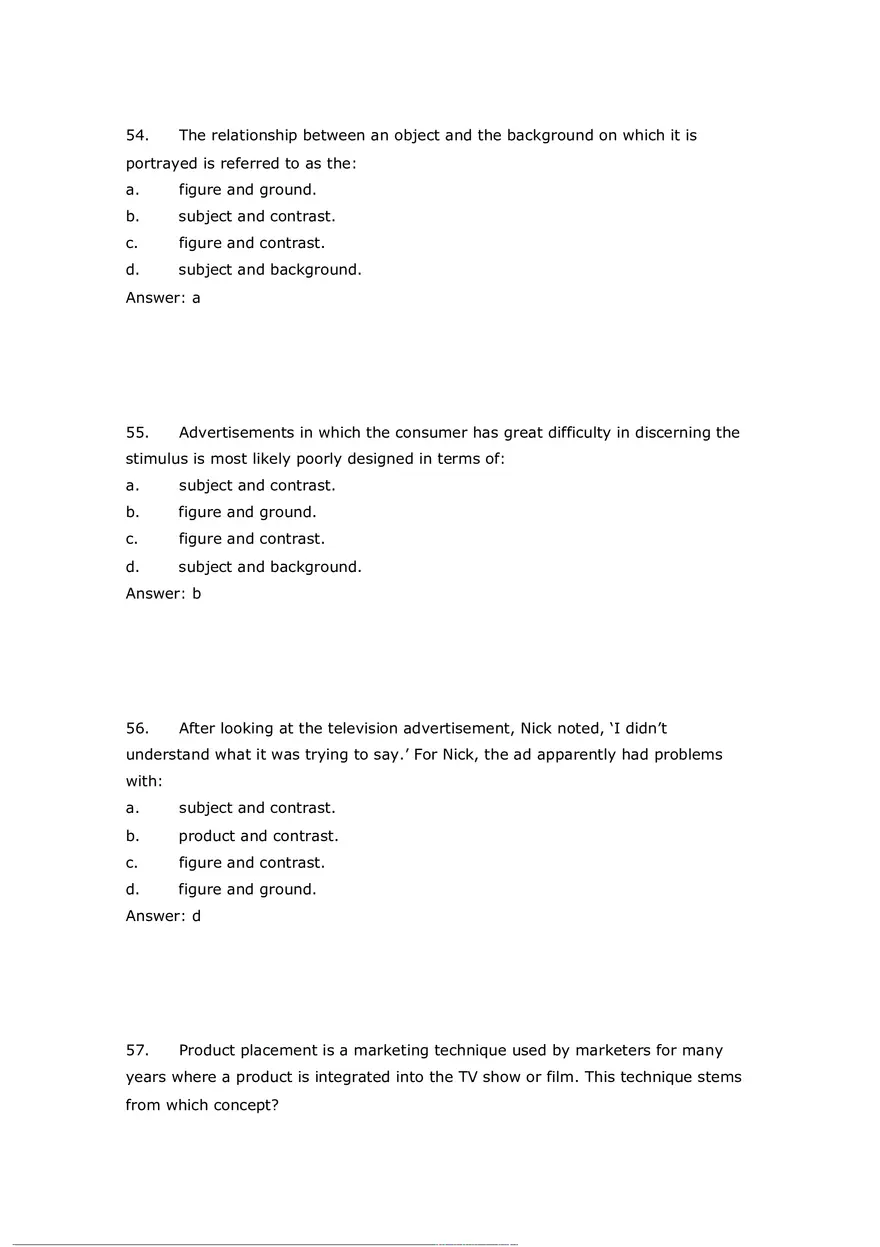 Consumer Perception Chapter 5 Answer Key 2 - Page 8