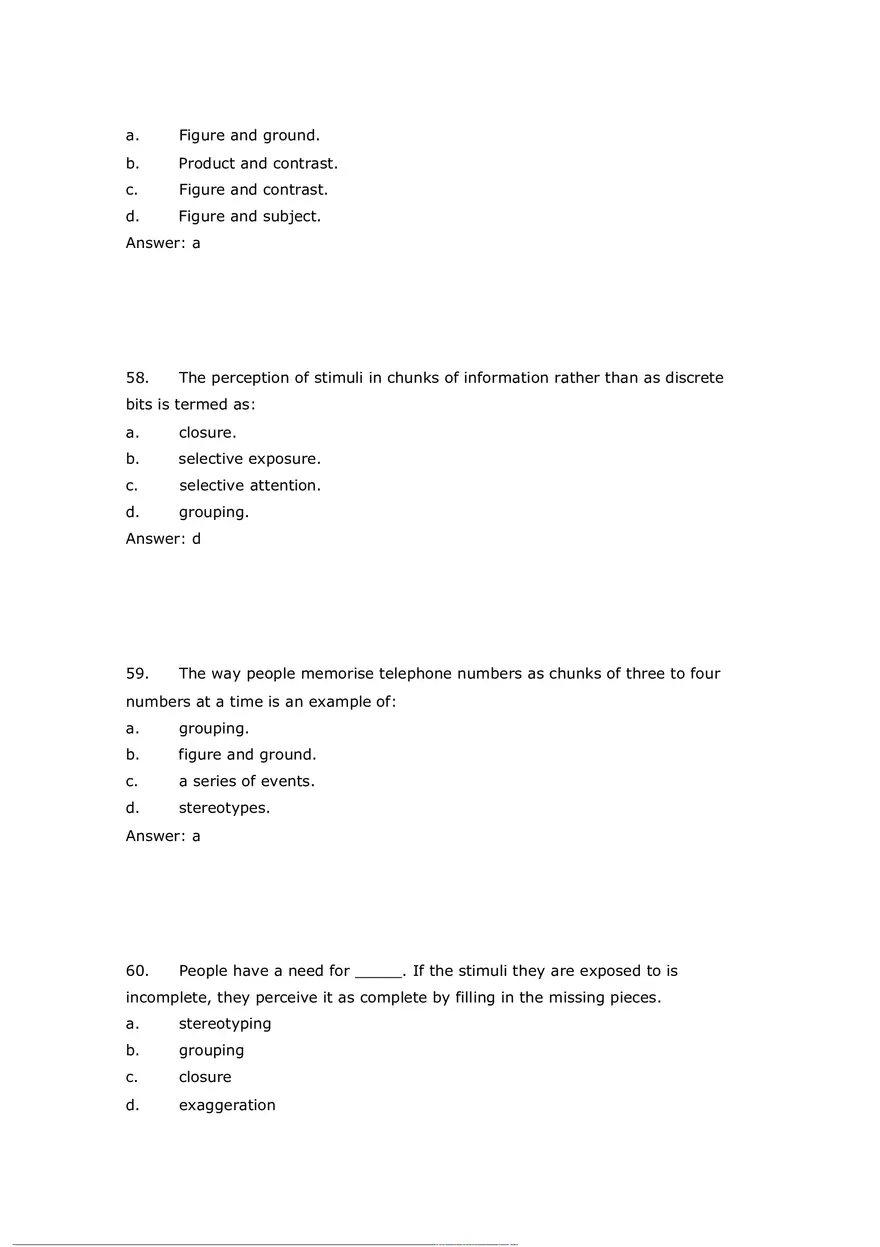 Consumer Perception Chapter 5 Answer Key 2 - Page 9