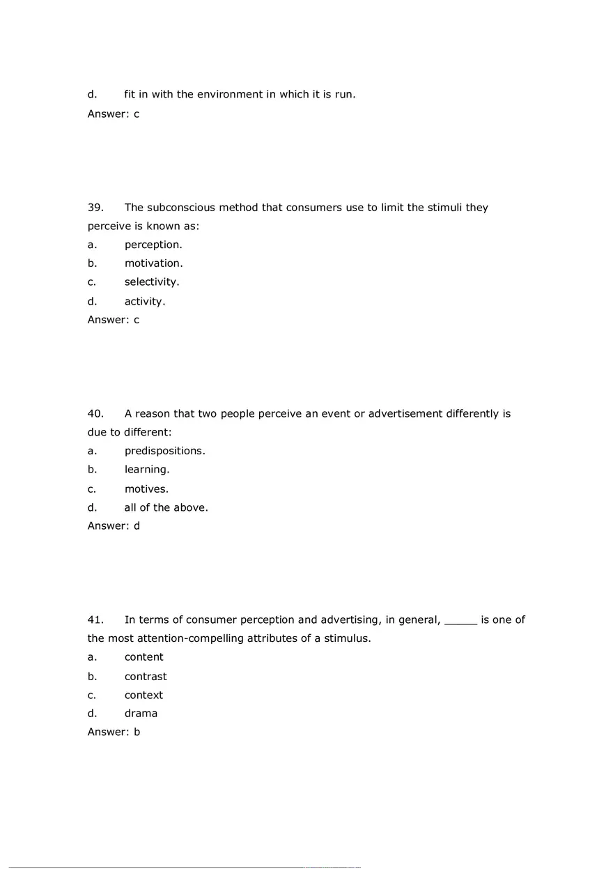 Consumer Perception Chapter 5 Answer Key 2 - Page 3