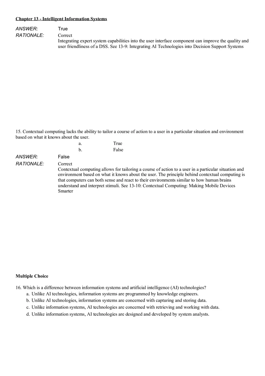 Intelligent Information Systems Answer Key 1 - Page 7