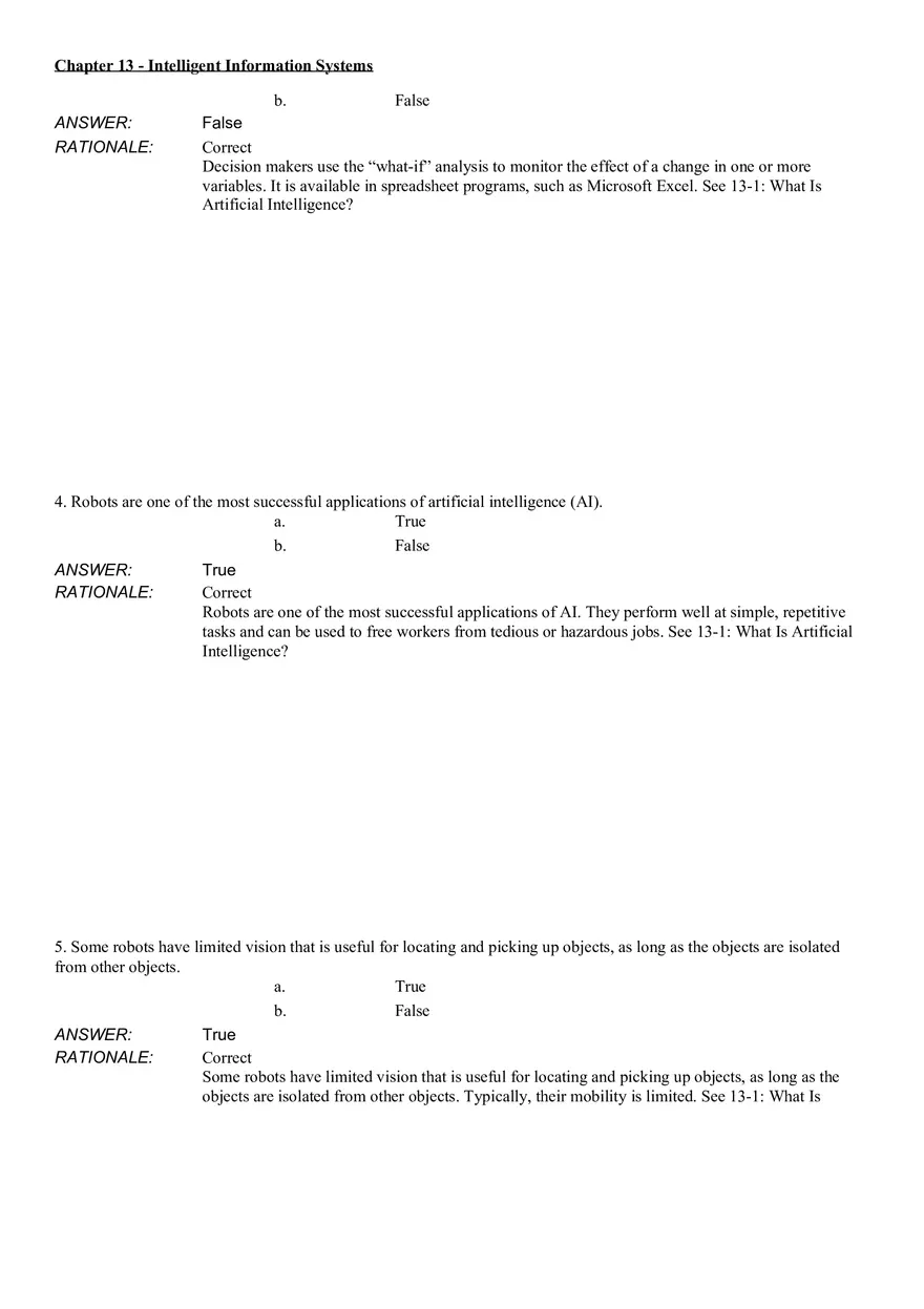 Intelligent Information Systems Answer Key 1 - Page 2
